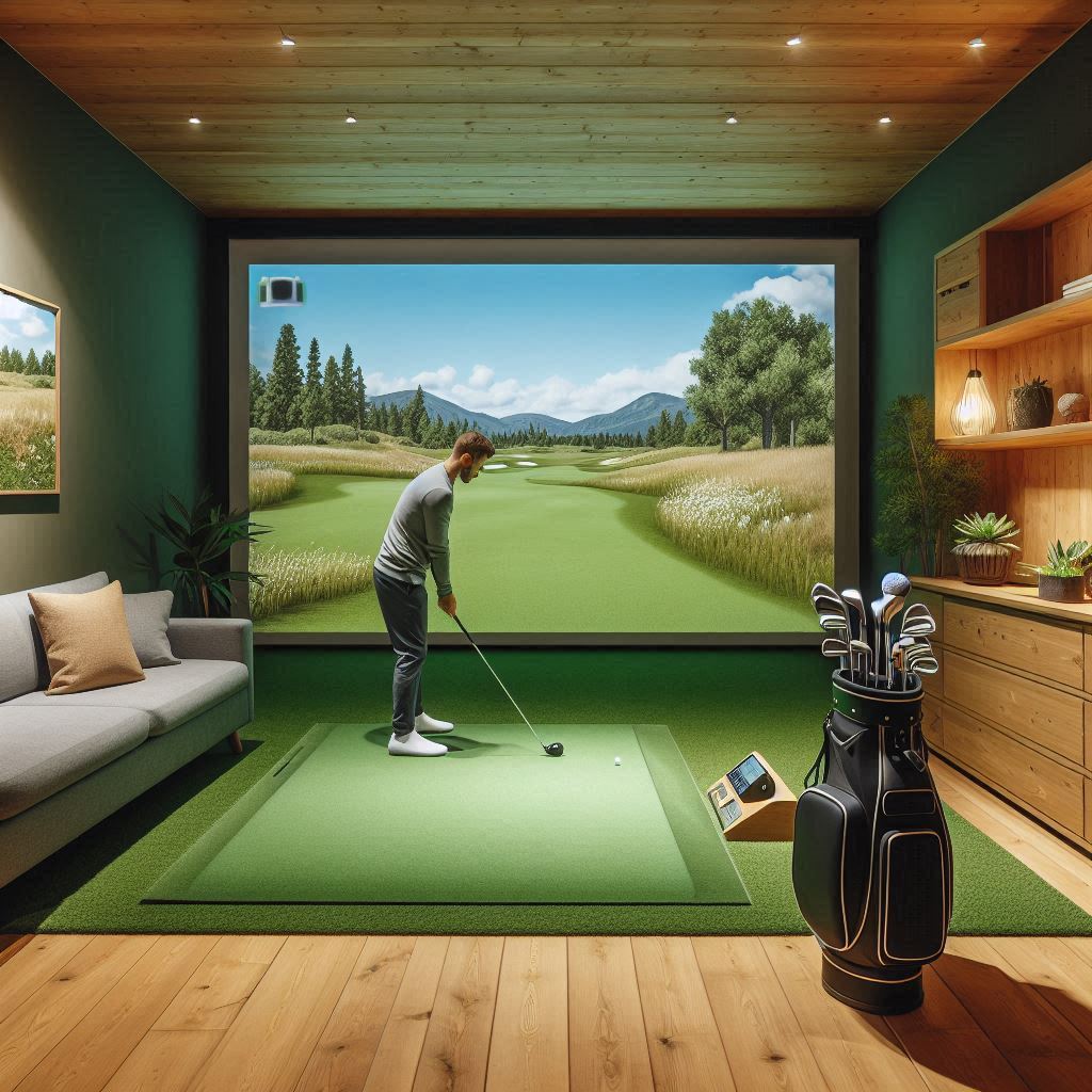 스크린골프장 배경