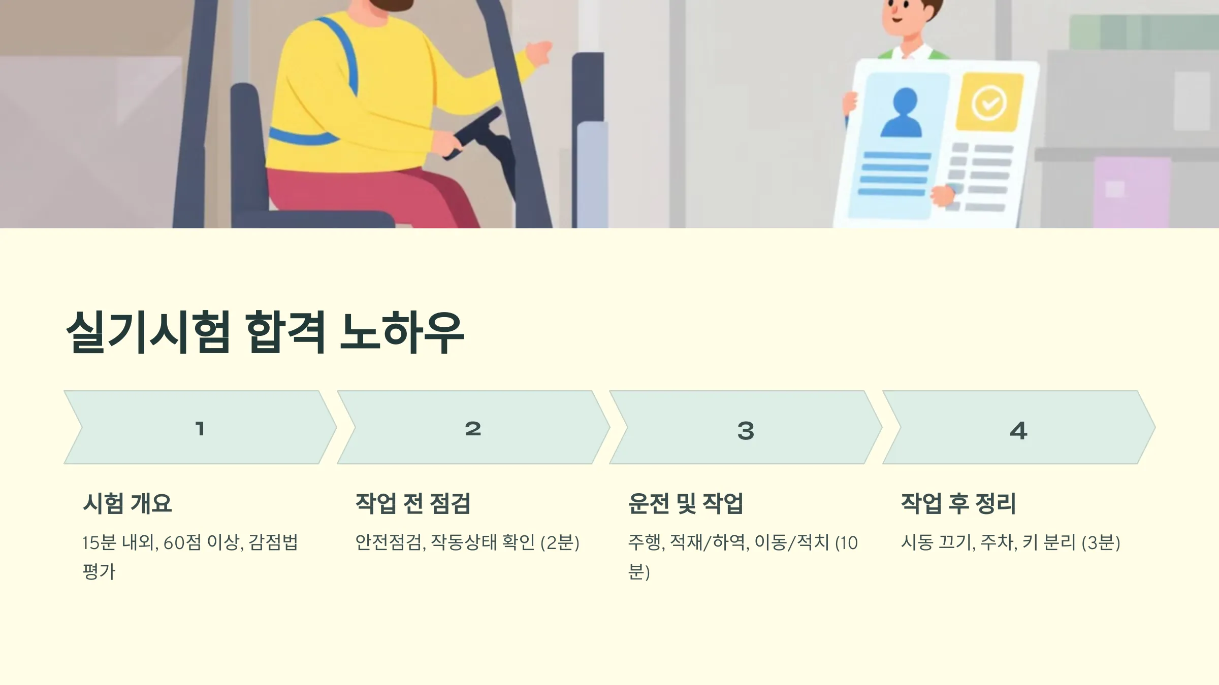 지게차 운전기능사 필기 실기 기출문제 국비지원 국민내일배움카드 시험일정 교육기관 학원