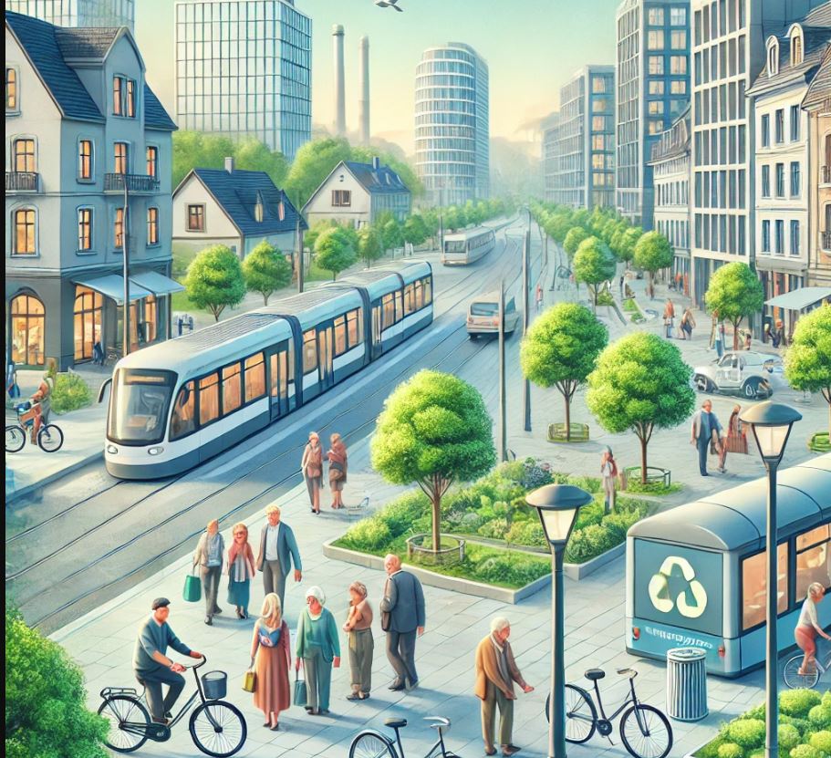 복지선진국 거리 사진