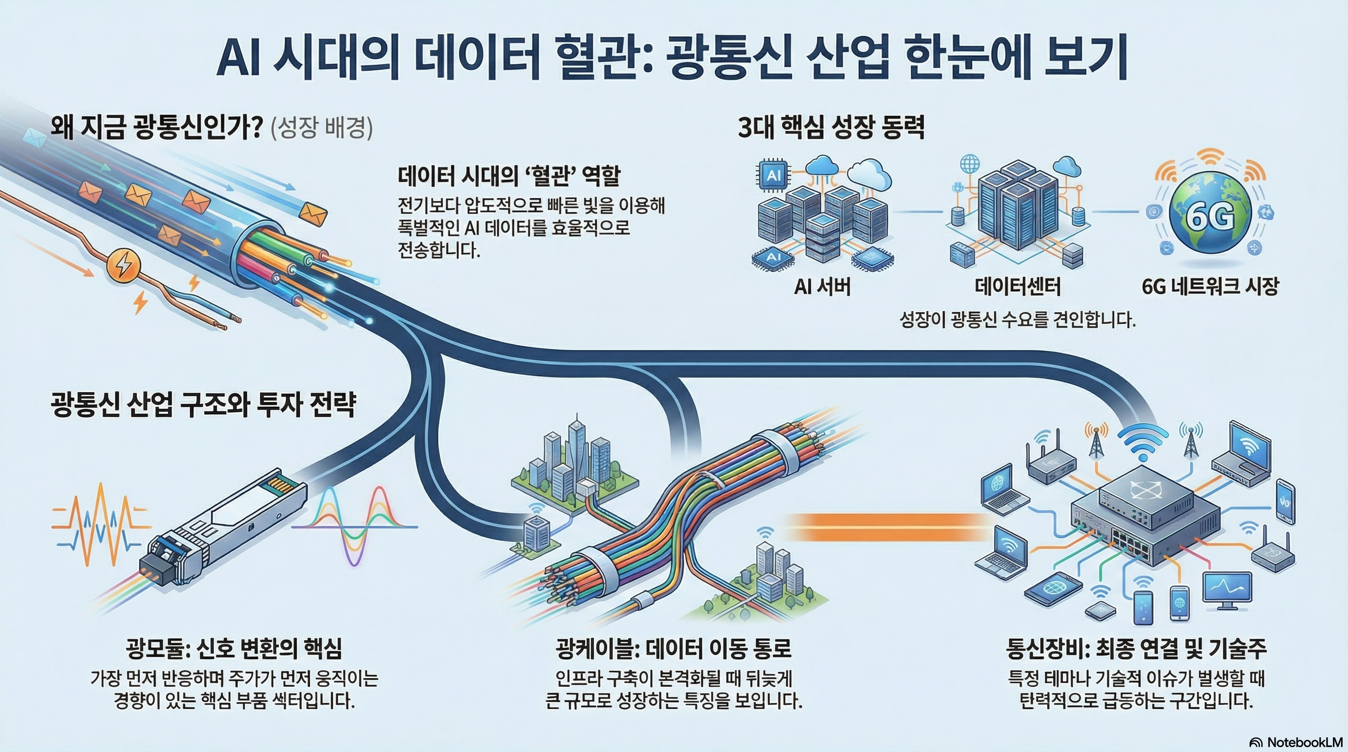 광통신 관련주, 대장주 TOP3