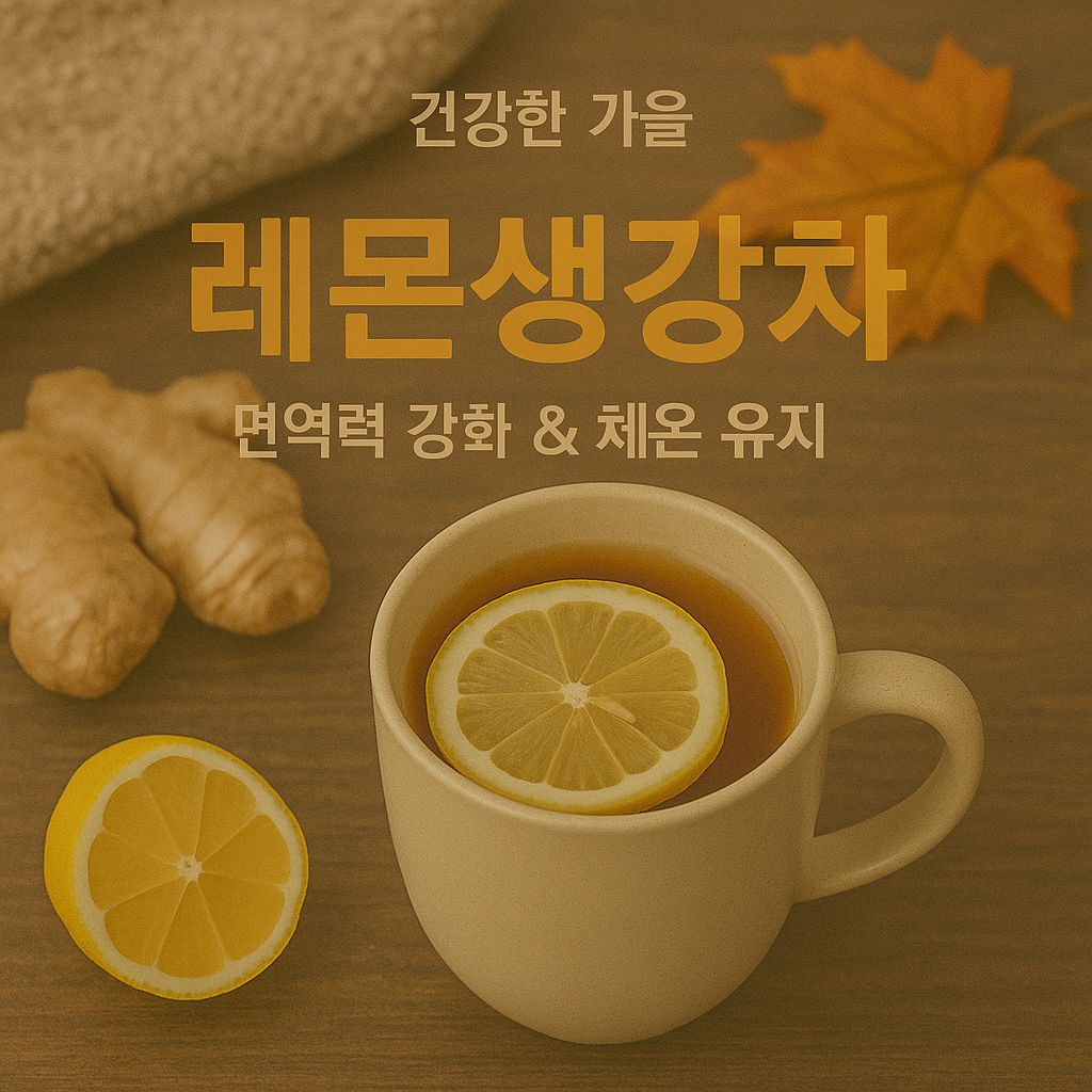 레몬생강차 – 비타민C와 진저올의 면역 콜라보
