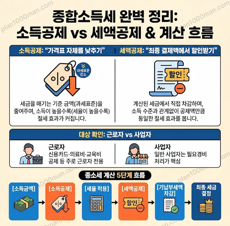 종합소득세 세액공제 및 전체 흐름 인포