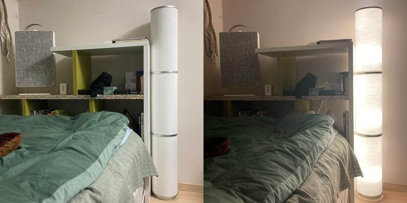 자취필수템-이케아-스텐드조명-인형-공기청정기-공기질측정센서