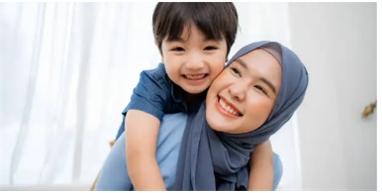 엄마의 행복한 모습