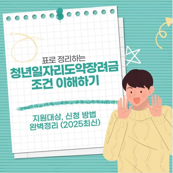 청년일자리도약장려금 조건 이해하기: 지원 대상, 신정 방법 완벽정리 (2025년 최신)