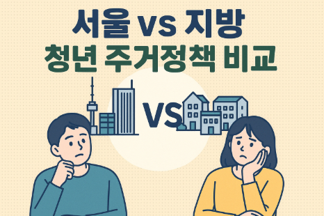 서울,지방 청년 주거 정책 비교