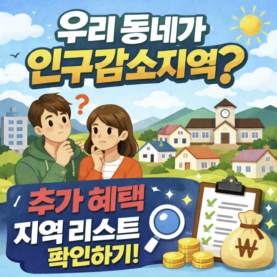 인구감소지역 2026 아동수당 추가 혜택 지역 리스트 총정리