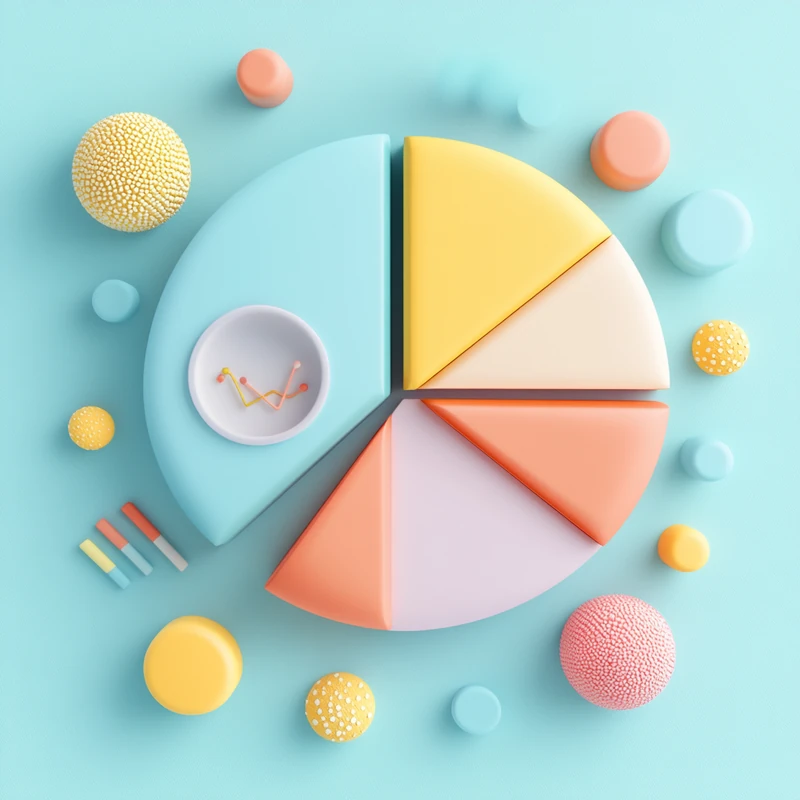 S&P500, 나스닥100, AI 반도체, 리츠 ETF 등 주요 테마형 연금 ETF별 자산배분 퍼센트를 시각적으로 보여주는 파이차트, ETF 비중, 분산 투자, 자산관리, 주제별 전략