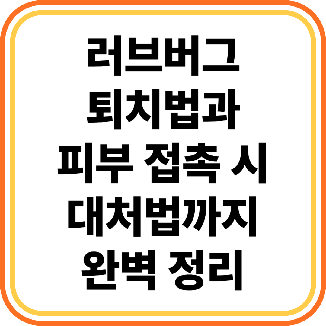 러브버그 퇴치법