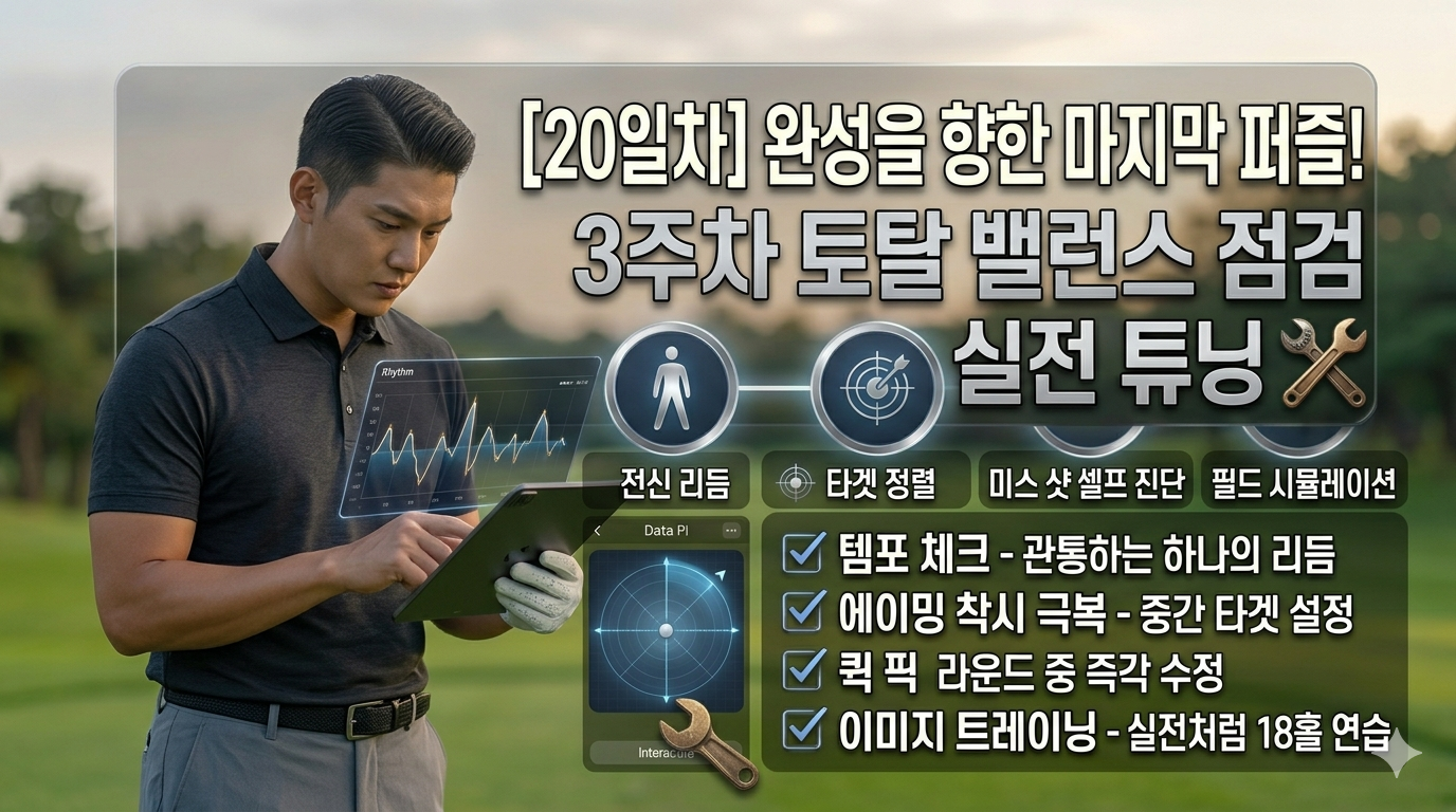 완성을 향한 마지막 퍼즐!
3주차 토탈 밸런스 점검 및 실전 튜닝