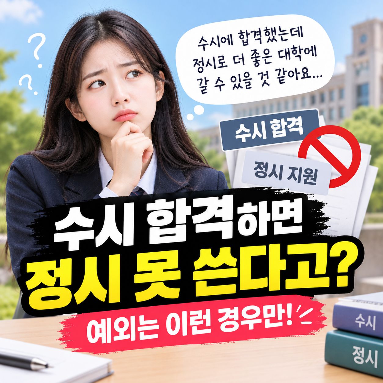 수시 합격 후 정시 지원
