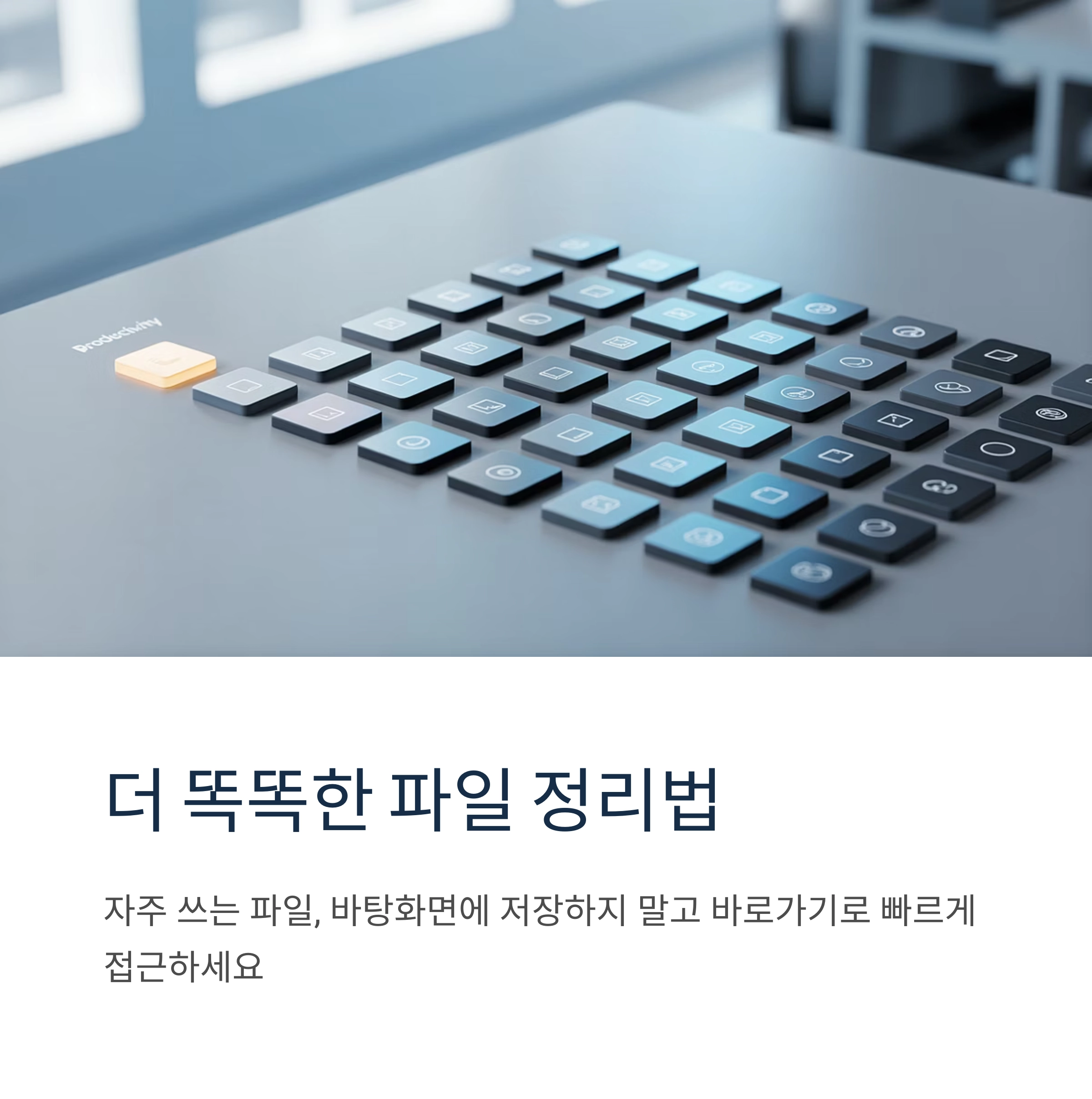 더 똑똑한 파일 정리법: 바탕화면 대신 바로가기 활용하기