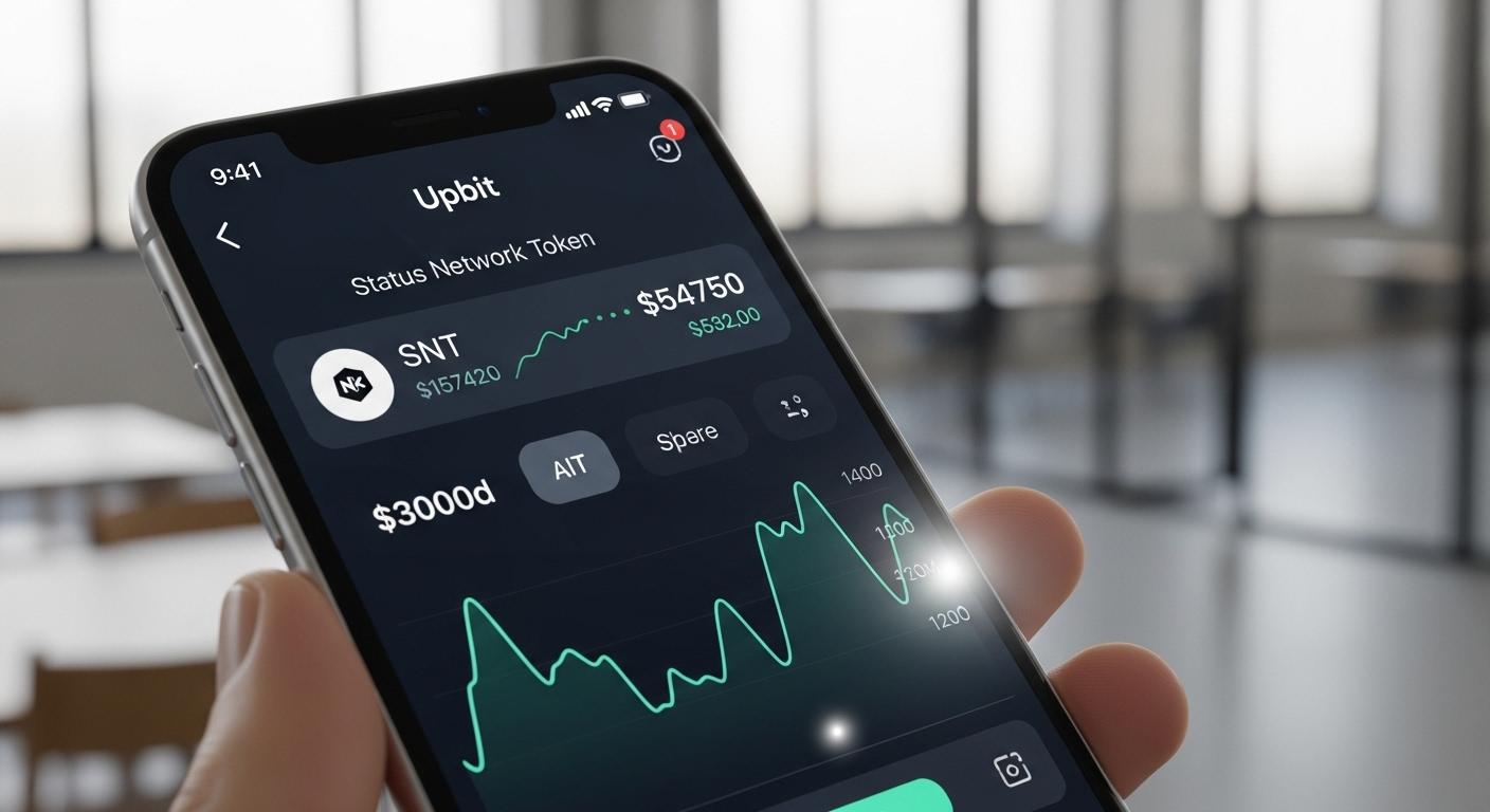 업비트 snt 코인