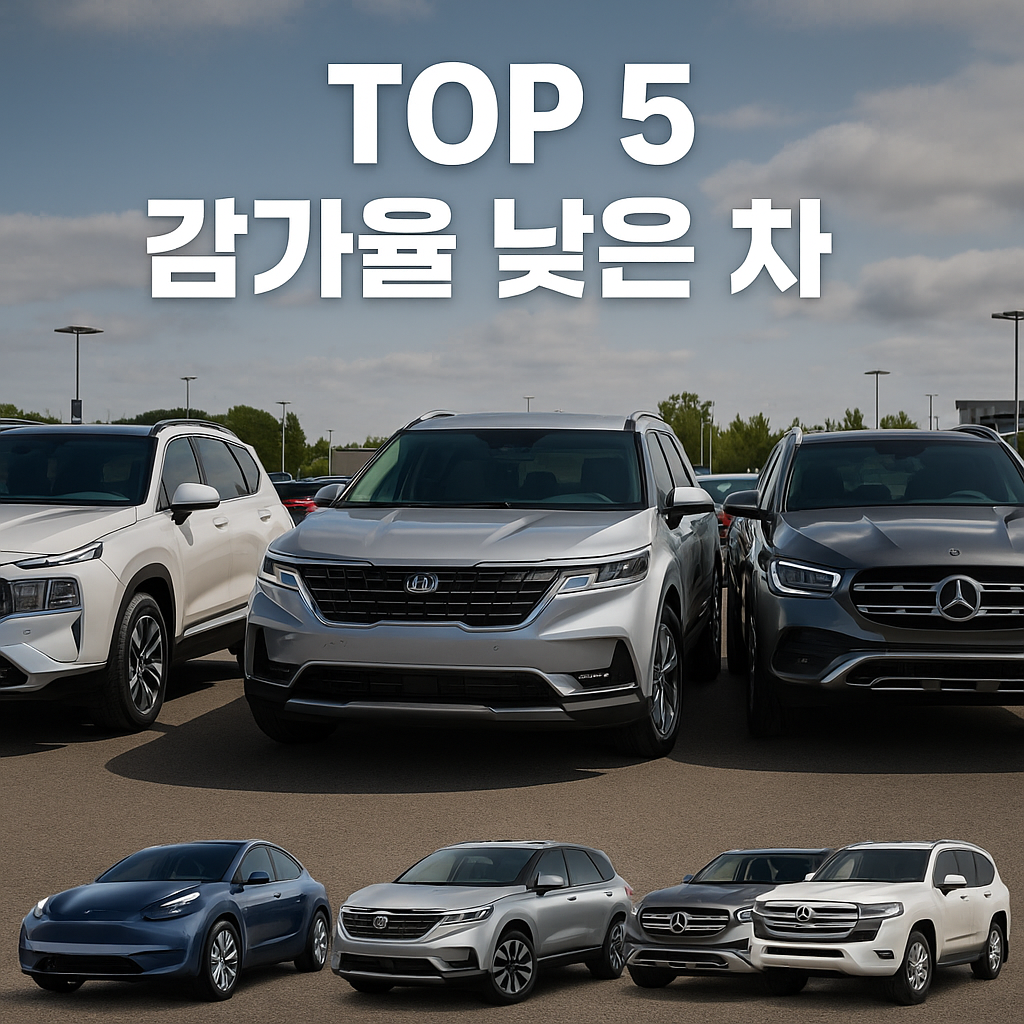 감가율 낮은 차는? 3년 후에도 가치 높은 차량 TOP5