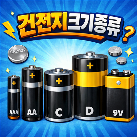 건전지 크기 종류