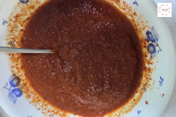 파김치-김치양념에 액젓 부어서섞기