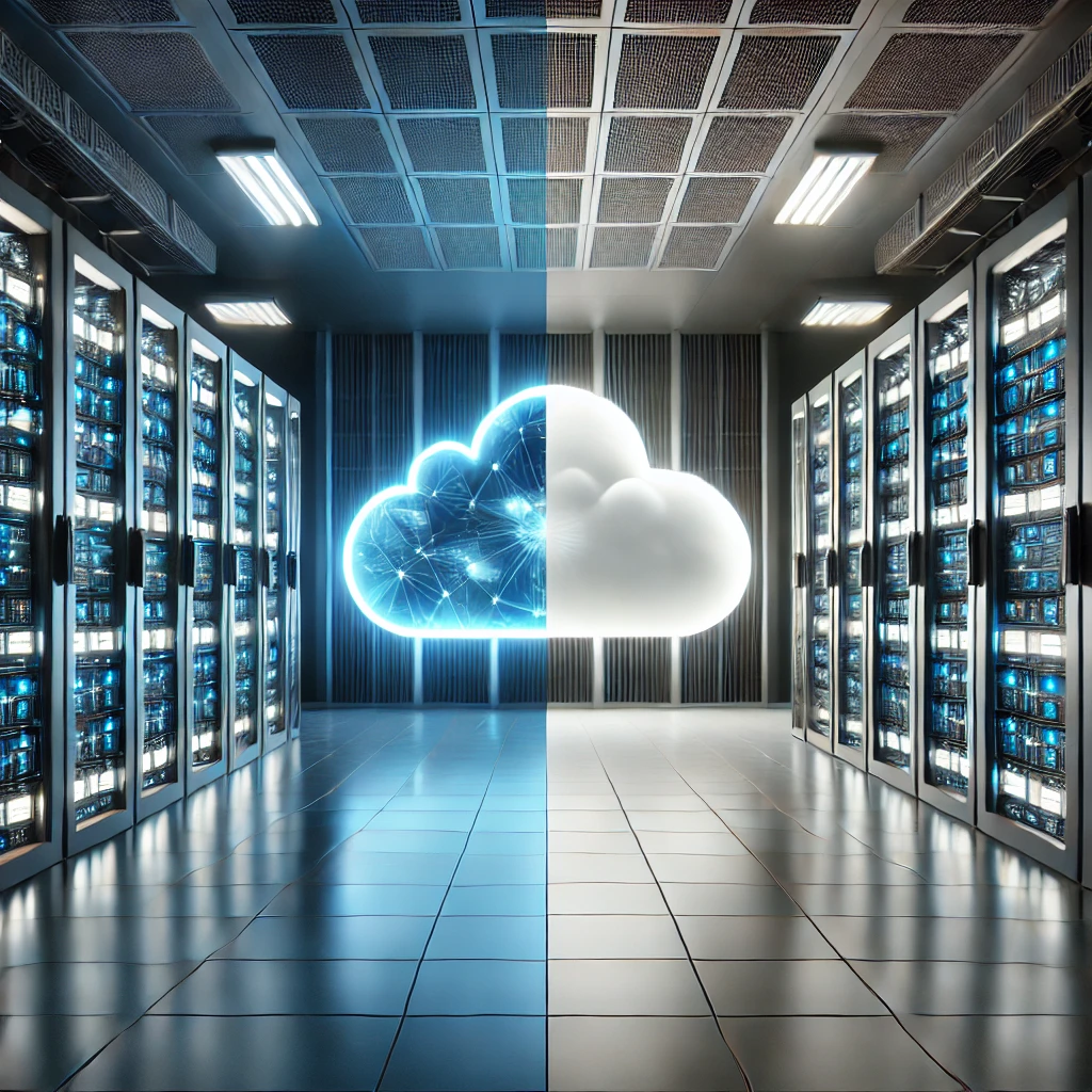 클라우드와 온프레미스 데이터센터 차이 이미지