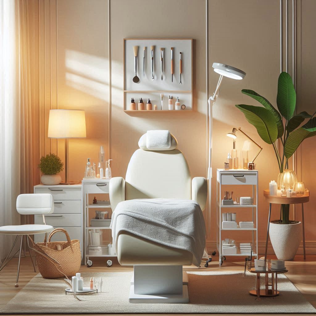 피부,체형관리 샵 배경