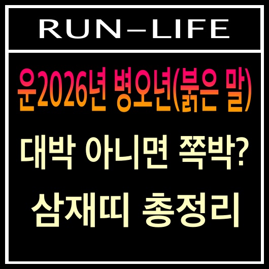 2026년 대박또는 쪽박? 삼재띠 총정리