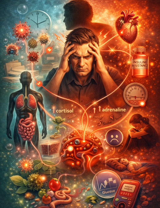 스트레스와 질병의 상관관계 관련 사진