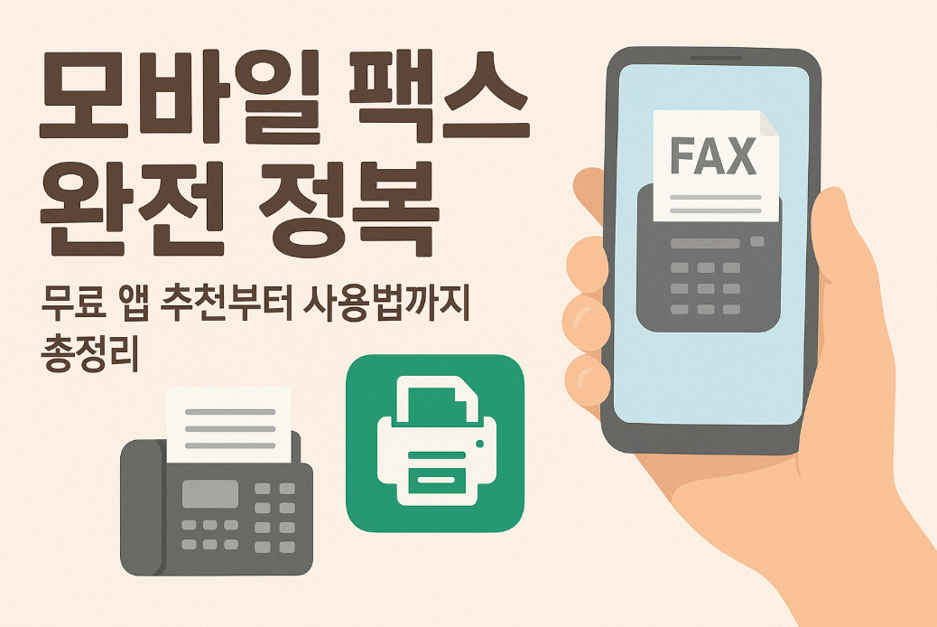 모바일 팩스 완전 정복