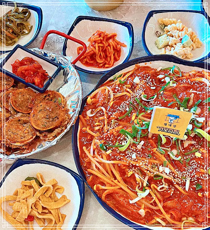 가볼만한 곳, 강릉, 세인트존스 호텔 맛집 우동 사리, 매콤 새우, 오징어, 전복찜