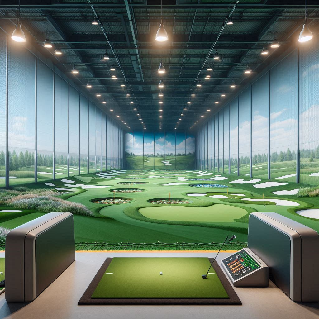 실내골프연습장 배경