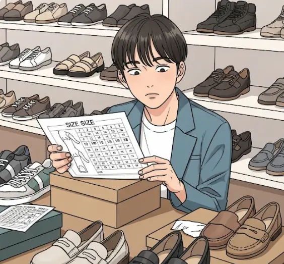 한국 일본 신발 사이즈 차이