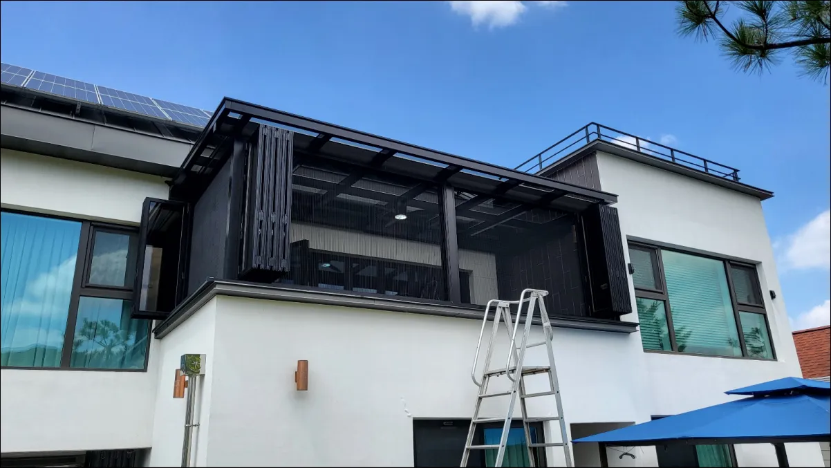 경북 썬룸 발코니 2층 완성 후 사진