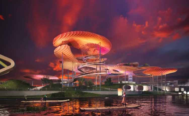 위르겐 마이어의 Nodeul Art Island(노들 아트 아일랜드)의 디자인