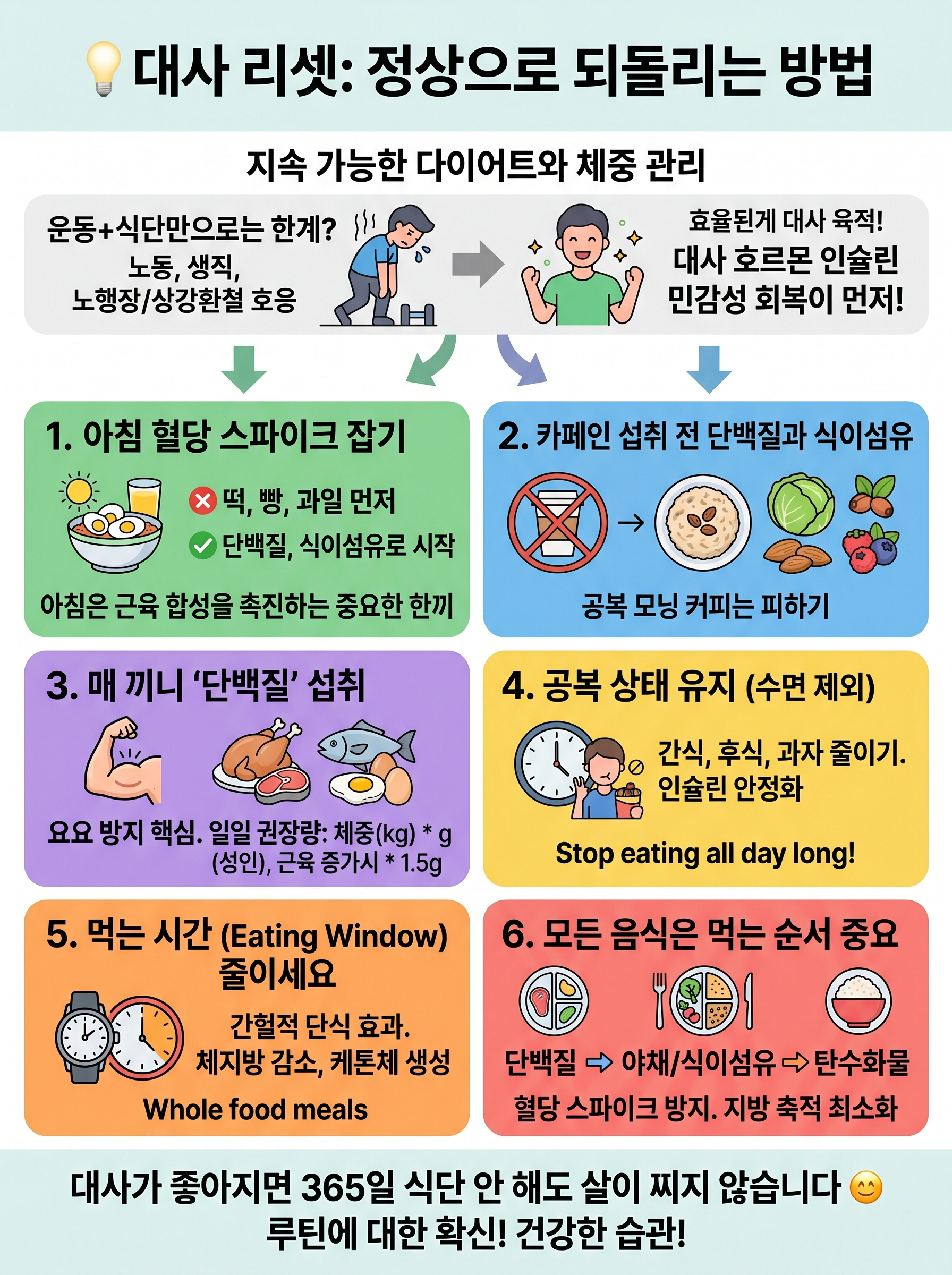 365일 다이어트 끝! 살 안 찌는 체질 만드는 6가지 비밀 대사리셋