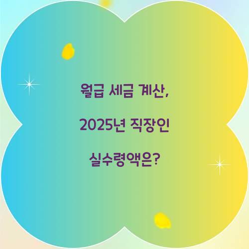 월급 세금 계산