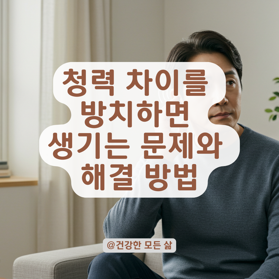 청력 차이를 방치하면 생기는 문제들, 미리 알아두면 좋은 정보 요약.