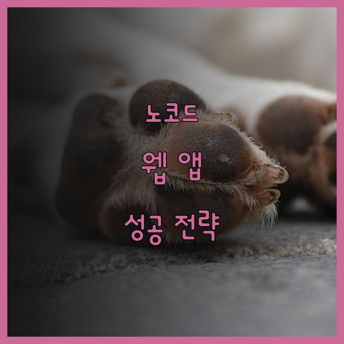 노코드 자동화로 웹 앱 사업 시스템 