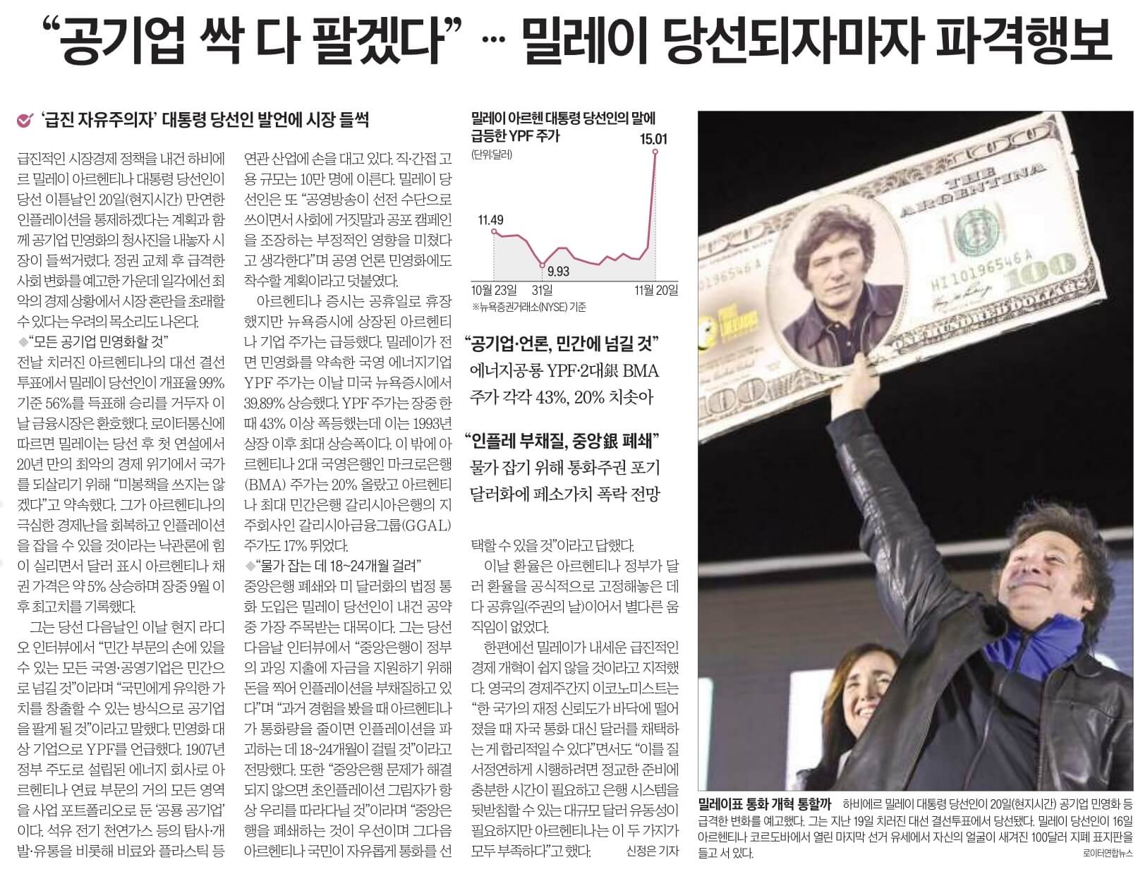 11월 22일 수 신문스크랩