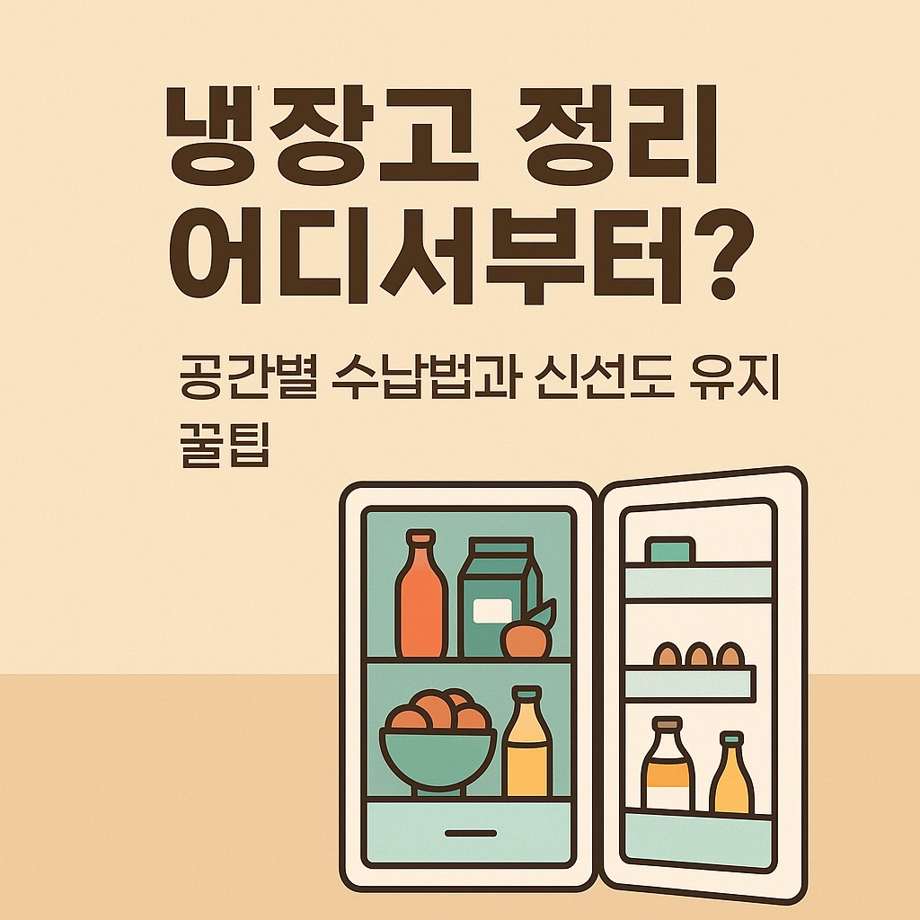 냉장고 정리 어디서부터 공간별 수납법과 신선도 유지 꿀팁