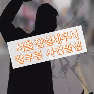 잠실세무서 민원인 칼부림