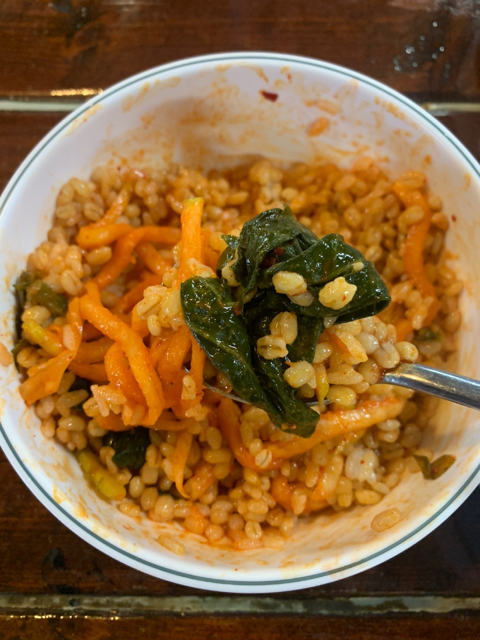 몽촌토성보리밥손칼국수 비빔밥