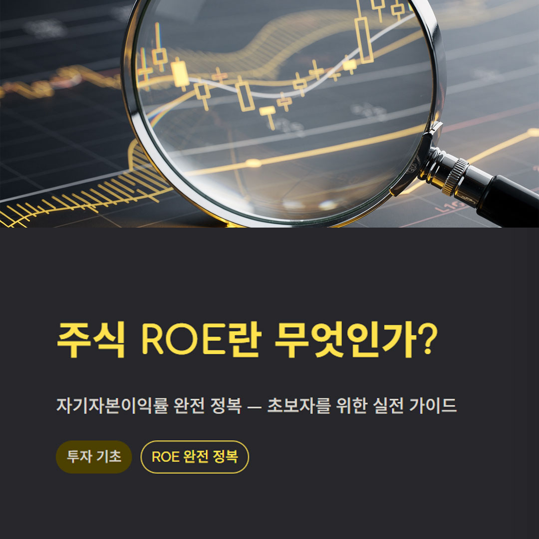 주식 roe란 무엇인지 알아보기