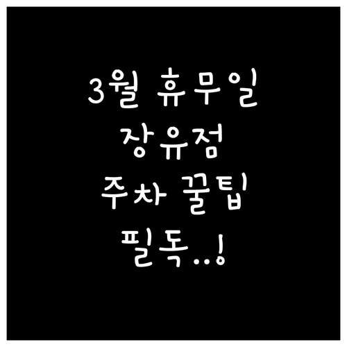 롯데마트 장유점 3월 휴무일 및 구매..