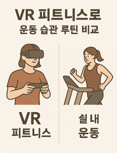 VR피트니스 운동 사진