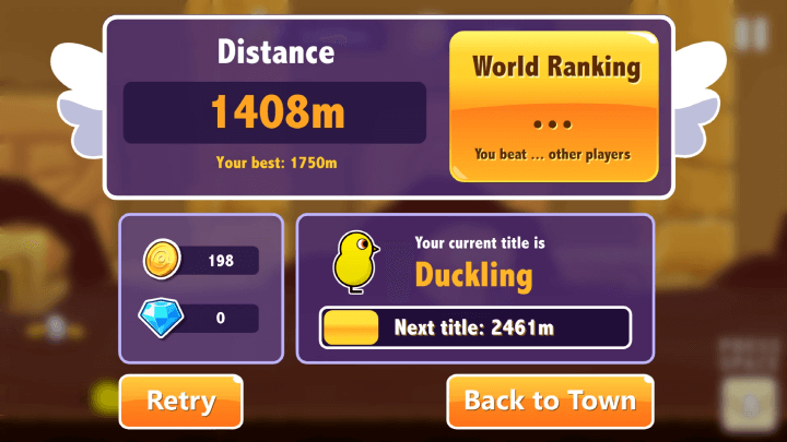 덕라이프5-플래시게임-종료-화면