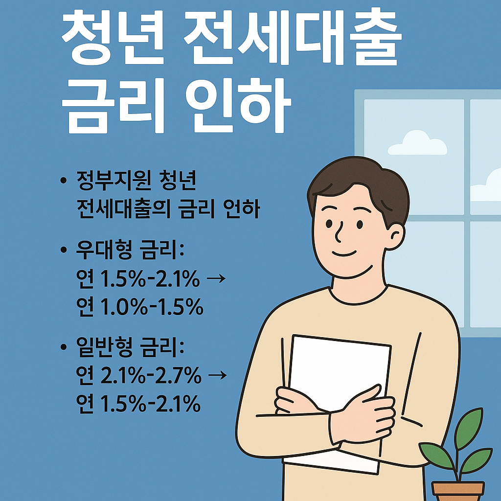 1. 청년 전세대출 금리 인하란?