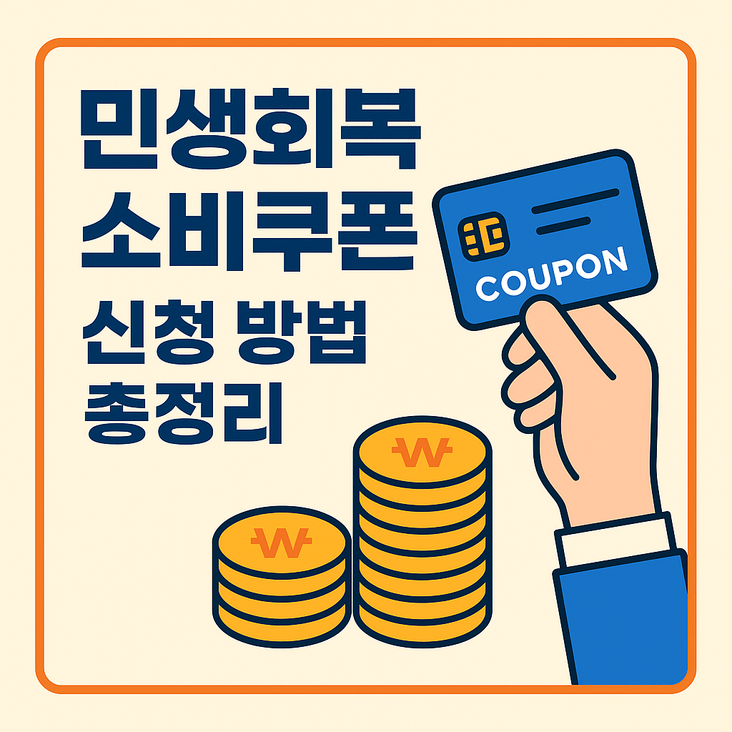 민생회복 소비쿠폰 신청 방법 총정리