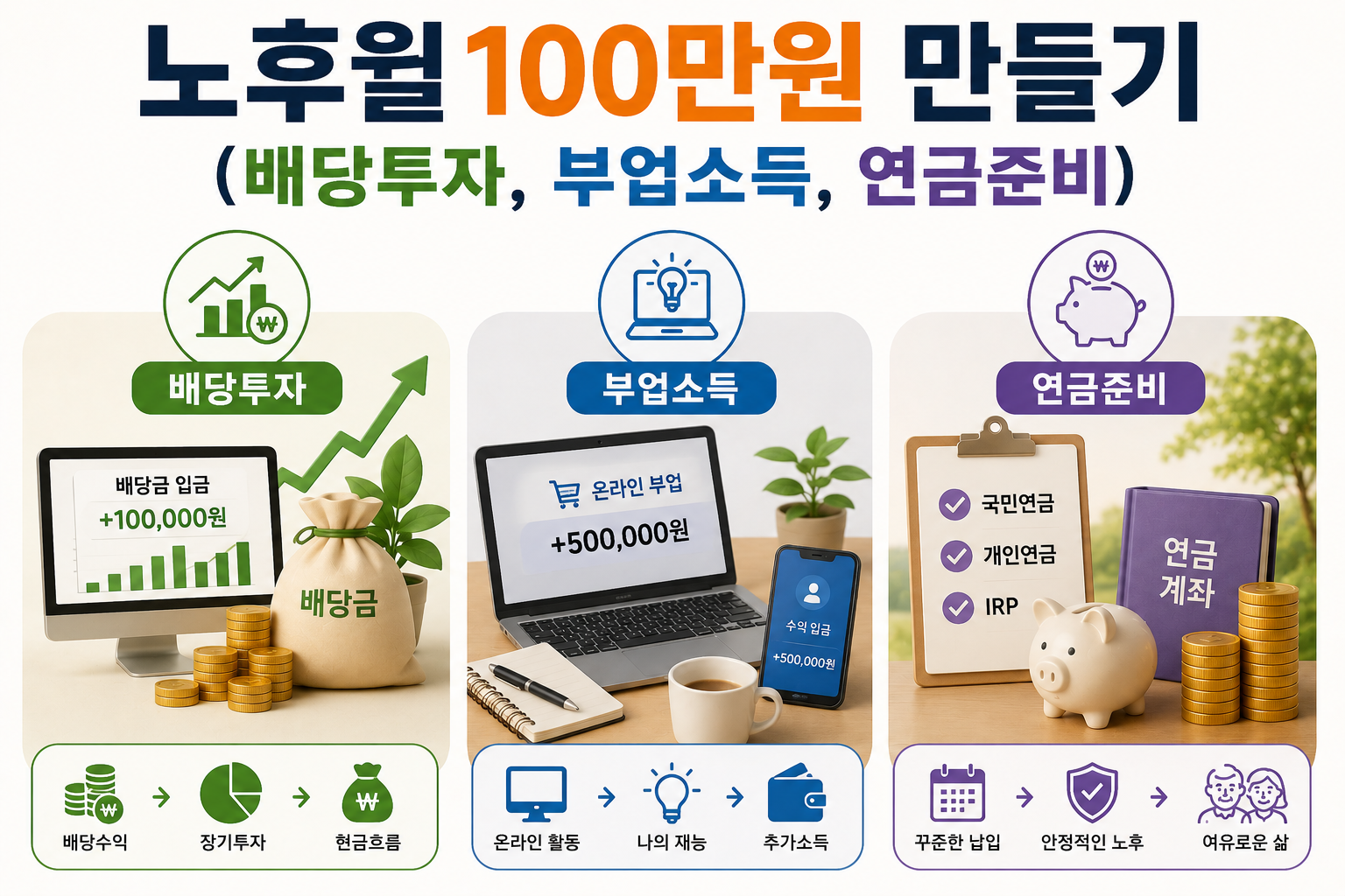 노후 월 100만원 만들기