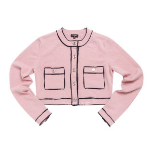 샤넬 (당일출고) 샤넬가디건 크롭 NO.5 캐시미어 핑크