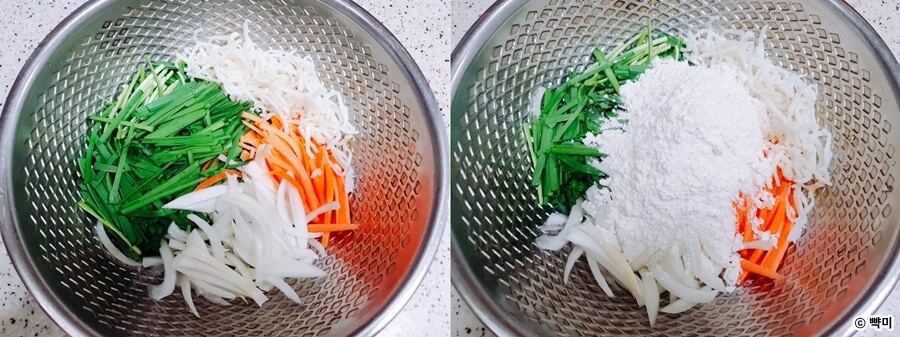 부추전-바삭하게-만들기-진미채전-오징어부추전-레시피