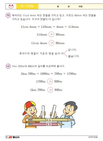 길이 단위 변환 표 mm 마일 변환 꿀팁 표_7