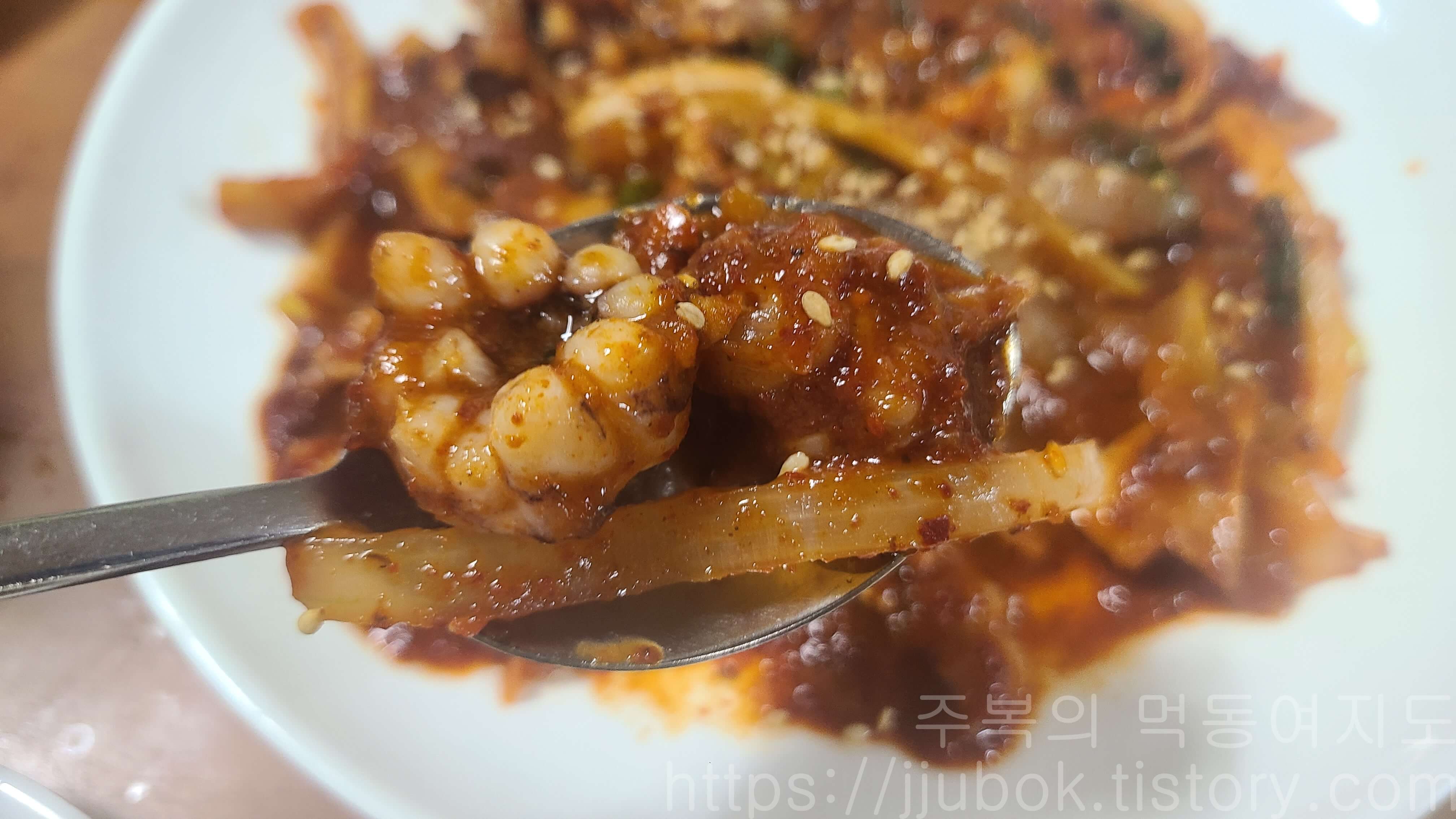 부흥기사식당-오징어볶음-맛