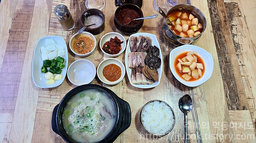 북실네평양찹쌀순대-순대정식